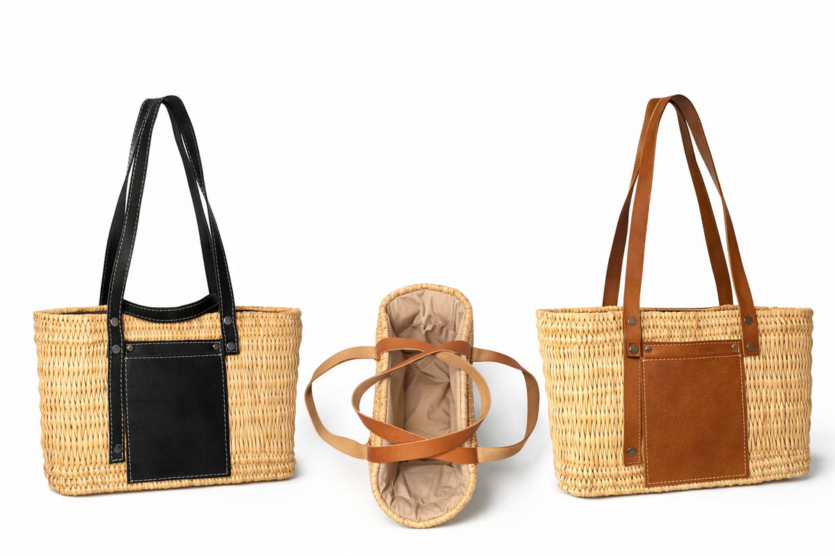 Doum Salma Tote – Black Leather